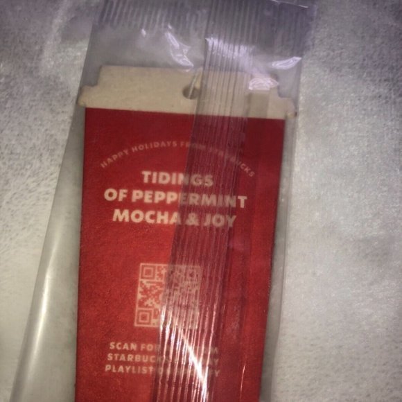 Rare Starbucks Peppermint Mocha Coffee Cup Shape Car‎ Air Freshener 2020 - Picture 5 of 9